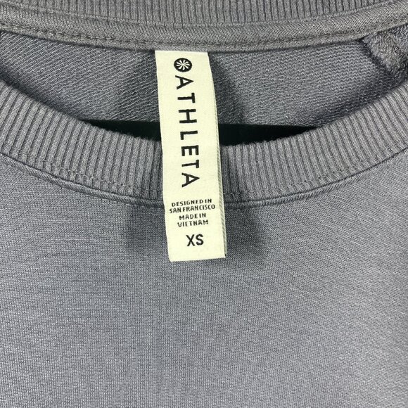 Athleta Mindset Sweater Women Size XS Purple Long Sleeve Lightweight Sweatshirt - Picture 3 of 6